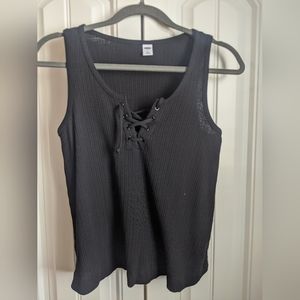 Old Navy lace up tank top NWOT